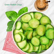 2021 Factory Price Healthy Food Fruit & Vegetable Snacks Green Radish Crispy Snack 100g With Vacuum Packaging